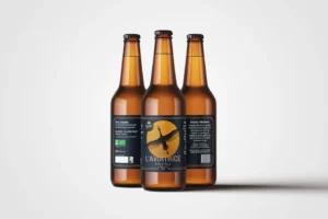 Graphisme pour une étiquette de bière artisanale alsacienne par Laura Maschio