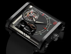 Création de logo et identité visuelle par Laura Maschio sur une montre suisse