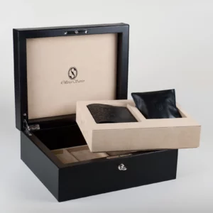 Création de logo sur un packaging (boîte de montre)