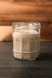 Pot de levain à son pic