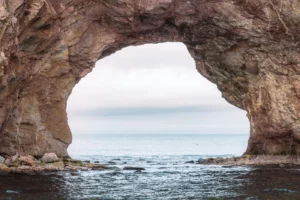 Trou du rocher de Percé en Gaspésie, au Québec