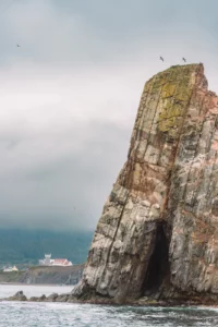 Photo de falaise du cap Mont-Joli en Gaspésie au Québec