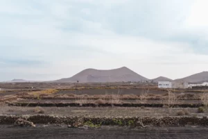 Paysage volcanique à Lanzarote aux îles Canaries