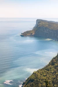 Photo du littoral du golfe du Saint-Laurent au Canada