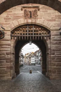 Photo de la porte de la Spalentor à Bâle