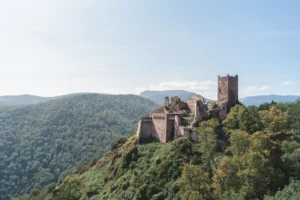 Photo du château de Saint-Ulrich à Ribeauvillé dans le Haut-Rhin